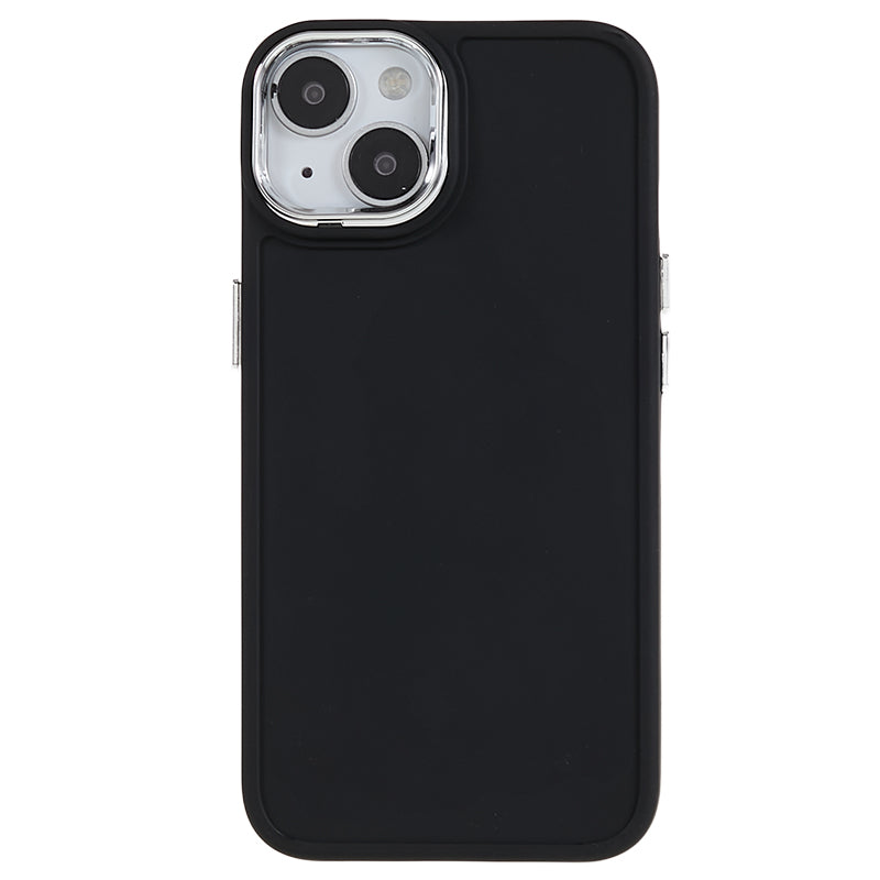 Soft TPU Case for iPhone 14 Anti-drop Phone Cover with Metal Lens Frame Metal Button Cover Soft TPU Case for iPhone 14 Anti-drop Phone Cover with Metal Lens Frame Metal Button Cover